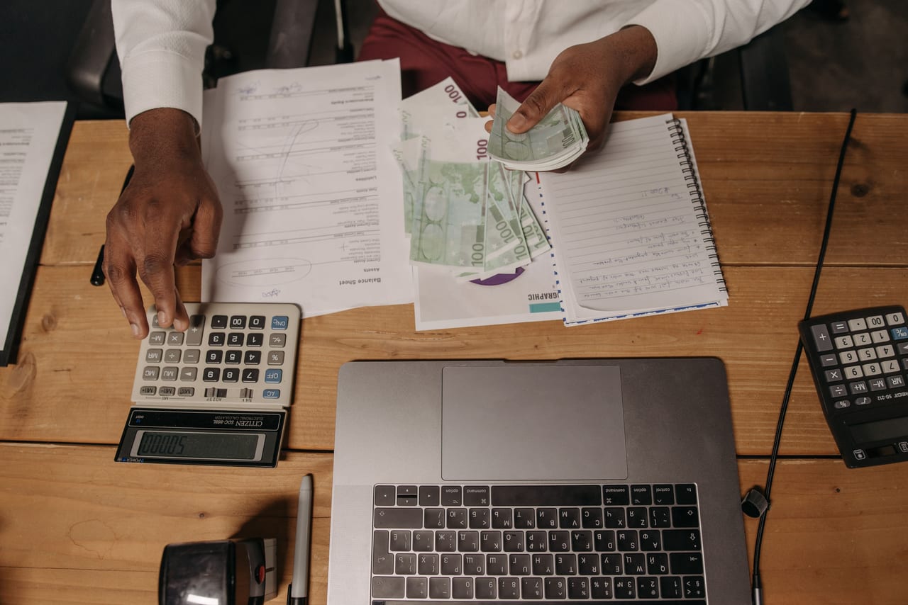 Reviewing financial statements at Ubuntu Auditors Namibia
